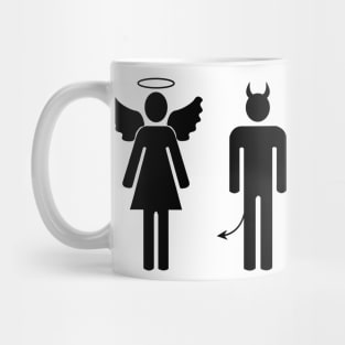 Angel and demon couple Mug